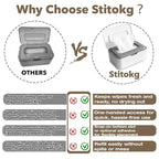 Flushable Wipes Dispenser, Wipes Case Baby Wipe Holder Durable PP Material for Nursery & Home, Keeps Wipes Fresh, Non-Slip, Easy Open & Close