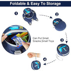 Accmor Toddler Safty Harness Leash, Cute Dinosaur Child Leashes + Reflective Anti Lost Wrist Link, Foldable Baby Walking Harness Pocket Kids Tether Protection for Boys Girls Aged 1-5 to Travel Outdoor