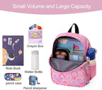CLUCI Kids Backpack for Girls Toddler Backpack for Preschool Kindergarten Child Cute Daycare School Bookbag Travel Pink Rainbow