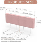 Bed Rail Bumpers for Toddlers, for Elderly Adults Safety, Adjustable Bed Side Guard Rails for Kids, Twin, Bunk, Queen & King Full Size Beds（Pink, 2 Packs）