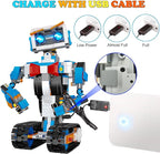okk Robot Building Toys for Boys, STEM Projects for Kids Ages 8-12, Remote & APP Controlled Engineering Learning Educational Coding DIY Building Kit Rechargeable Robot Toy Gifts for Girls