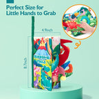 hahaland Baby Books 0-6 Months,Infant Tummy Time Toy High Contrast Sensory Toys 6 to 12 Months Touch Feel Book Baby Gifts for Boy Girl 0-3 Month Book Early Learning Toy (Single Book)