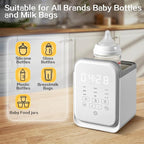 Bottle Warmer, 10-in-1 Fast Baby Bottle Warmer for Breastmilk & Formula, Baby Milk Warmer with Smart Temp Control and Night Light, Bottle Warmers for All Bottles