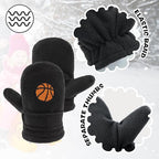 BAVST Baby Toddler Winter Mittens Girls Warm Fleece Lined Gloves Kids Sherpa Lined Mittens for Boys