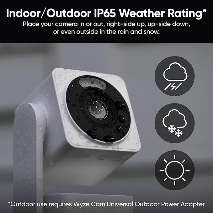 WYZE Cam Pan v4, 4K Smart Security Camera, AI Indoor/Outdoor Cameras for Home Security, Baby & Pet, Color Night Vision, 360° Pan/Tilt/8 x Digital Zoom, 2.4G & 5G, Works with Alexa & Google Assistant