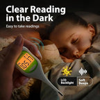 Boncare 9 Seconds Basal Body Thermometer for Ovulation, Oral Thermometer for Adults and Kids - Accurate Rectal Thermometer, with Fever Alarm and Large Display (Light Green)