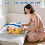 Baby Lounger for Newborn,Baby Nest for Newborn Soft Cotton Breathable for Playtime & Relaxation,Flat Babies Essentials Gifts Newborn Lounger for Boys & Girls 0-12 Months(White Bean)