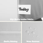 4-Piece Soft PU Leather Toddlers Climbing Toys, Baby Foam Climbing Blocks for Toddlers 3, Indoor Climb and Crawl Activity Play Set, Foam Play Gym Climbing Structures (Black and White)