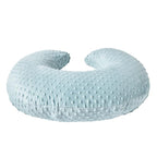 Nursing Pillow and Positioner, Breastfeeding, Bottle Feeding, Baby Sitting Support with Removable Ultra Soft Cover, Tummy Time Support for Baby Boys and Girls (Cloud Blue)