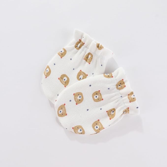 Unisex Baby Cotton Scratch Mittens For Newborn Baby Boys Girls Mittens Accessory 0-6 Months