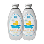 Dead Sea Collection Bubble Bath Kids with Vanilla - Cleansing and Moisturizing Liquid Bath Bubbles - Sweet Almond Oil and Pure Dead Sea Minerals - Pack of 2 Large Bottles (67.6 fl.oz)