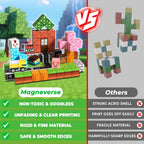 100 PCS 0.8in Magnetic Blocks - Magnet Toys & Magnetic Building Blocks Cubes, Stacking Magnets, STEM Toys for School Acitivities, Birthday Gifts for Boys Age 3+ Years Old (Theme: Forests)