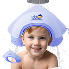 Baby Shower Cap Shield for Kids Soft Silicone Adjustable1-8 Years Old Hair Washing Hat for Kids Toddler Shower Cap Shield Makes the baby Bath More Fun