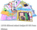Lovyan 3D EVA Foam Stickers for Toddlers 12PCS Sticky Foam DIY Craft Preschool Art Class Drawing Sticker Puzzle Art Kit for Kids Boys Girls (Animals)
