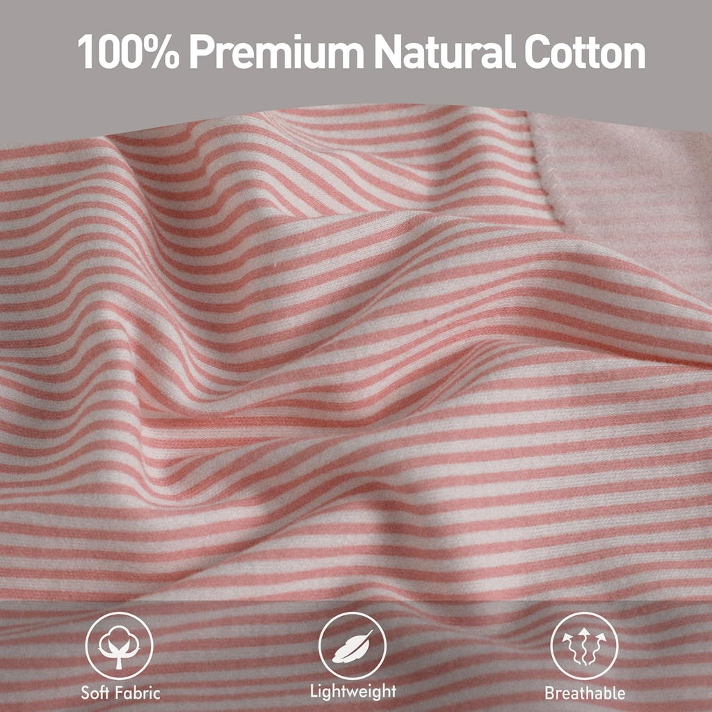 Organic Baby Swaddle Sleep Sacks, 2-Pack Swaddles for Newborns Baby Essentials, Infant 0-3 Months, 100% Cotton Soft & Snug Adjustable Wrap Nursery Swaddling Blankets Improves Sleep