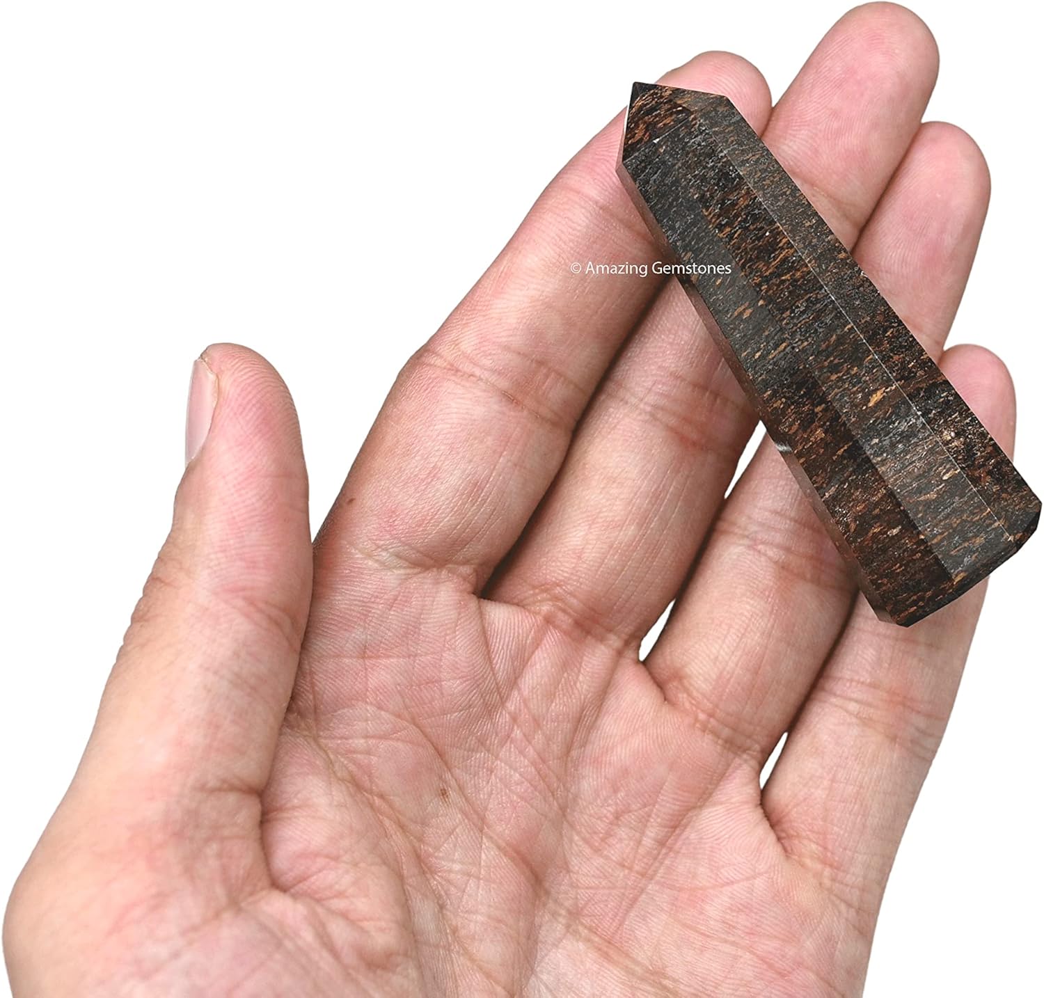 Amazing Gemstone Bronzite Crystal Towers ~ Natural Healing Crystal Point Obelisk for Reiki Healing and Crystal Grid (2" to 3" INCH)