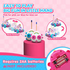 Unicorn Toys for Girls Remote Control Car for Toddlers 1-3 2 Pack RC Cars with LED Lights & Music Toys for Ages 2-4 Birthday Gifts for 4-6 6-8 Year Old (Unicorn)