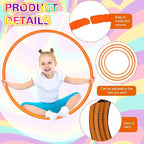 Shappy 6 Pcs Exercise Hoop Detachable Adjustable Plastic Toy Playground Toys Colored Hoop Circles for Teens Games Gymnastics Dog Agility Equipment Party Decor