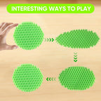 Fidget Worm Toy, Real 3D Printed Toys, Funny Pocket Worm Fidget Toy for Adults & Kids, Silent Resistance Stress Relief Toy Desk Fidgets for Adults Kids (Fluorescent Green)