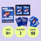 We Love to Laugh [Couples Game for 2 Players | Hilarious Relationship Card Game for Date Night, Anniversaries, Game Night | Couples Gift Idea, Don’t Laugh Couples Edition, Try Not to Laugh Game]