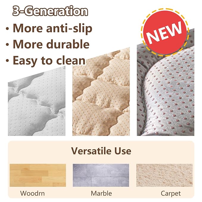 Baby Play Mats for Floor, 71”x59” Upgraded Thickness & Larger Super Soft Playmat for Babies and Toddlers, Foldable Washable, Upgrade Anti-Slip Crawling Mat for Playpen(Boho Nature)