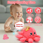 Baby Crawling & Walking Toys 6-12 Months Musical Octopus Plush Light up Stuffed Animal Dancing 1 Year Old Girl Gifts Music Sensory Walking Toy 0-6 7 8 9 Months Learning Newborn Baby Girl Birthday Gift