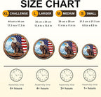 KAAYEE Wooden Puzzles for Adults, 3D Vision Effect Bald Eagle Wooden Jigsaw Puzzle Unique Shape Wood Puzzle Adult, 3D Effect Flat Puzzle Birthday Gifts Family Game (L-13.4 * 13.4in-300pcs)