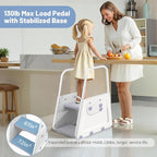 Potty Training Seat with Step Stool - 3 in 1 Potty Training Toilet Seat with Large Handles & Anti-Splash Guard | Foldable Toddler Toilet Seat Adjustable Height Non-Slip Toddler Step Stool