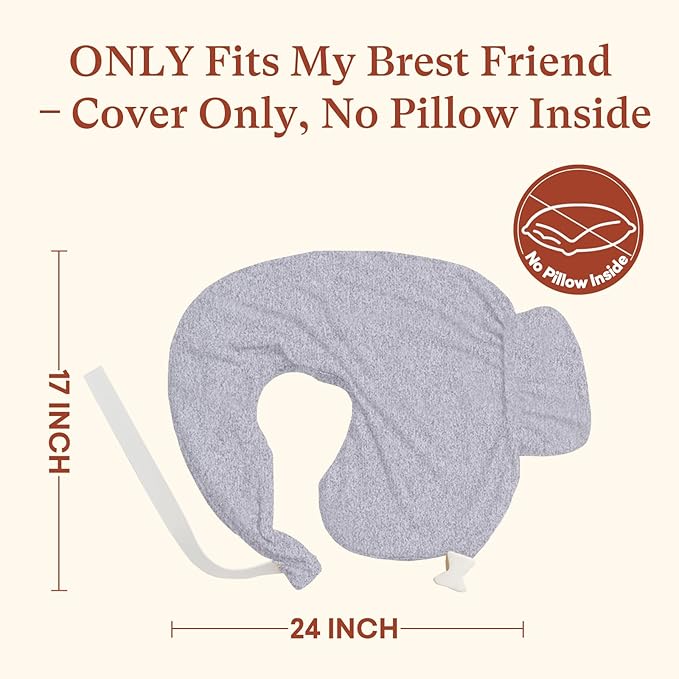 Nursing Pillow Covers ONLY Compatible with My Brest Friend Nursing Pillow (2 Pack Covers-Pillow NOT Included)