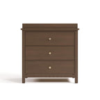 Graco Sasha 3-Drawer Chest with Changing Table Topper (Hazelnut) – GREENGUARD Gold Certified, Nursery Bedroom Wood Chest with Spacious Storage, Interlocking Drawer System, Pre-Installed Tracks