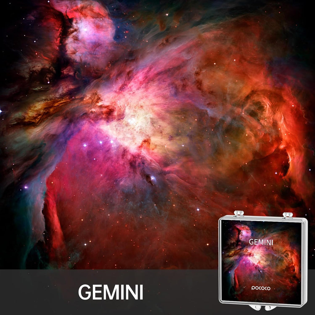 POCOCO Realistic Constellation-1 Galaxy Star Projector Night Light Discs: Realistic Galaxy Patterns, 5K Ultra HD, 96% Light Transmission, High Brightness - 6-Piece Pack (Projector Not Included)