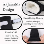 Zsedrut No Scratch Baby Mittens Toddler Infant Fleece Lined Gloves Winter Warm Mitten for Baby Boys Girls