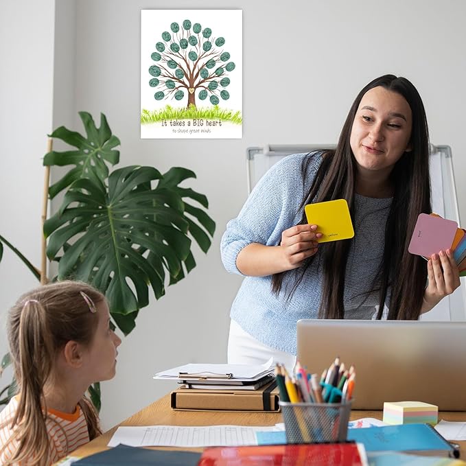 Thank You Gifts for Female Teachers, Fingerprint Creative Art Souvenirs, Teacher Appreciation Gift Ideas, Student DIY Gifts, Teacher Year-End Souvenirs