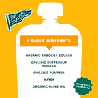 Serenity Kids 6+ Months Organic Veggie Puree Baby Food Pouches - BPA-Free Pouches - No Added Sugar & Allergen-Free - Healthy Baby Snacks - 3.5 Oz, 6 Pack