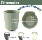 SUGARCANE Kids Cup 10 oz - 5 Pack, USDA & LFGB Certified Toddler Cup - BPA Free - Dishwasher Safe, Reusable, Unbreakable - Gray Pink