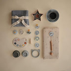 mushie Dinnerware Cups For Kids | Made in Denmark, Set of 2 (Smoke)