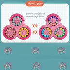 YUDANSI Magic Bean Puzzle Toy, Rotating Magic Bean Fidget Toys 2-in-1, Magic Ball Brain Teaser STEM Game, Gift for Kids Boys Girls Age 3+, 5-7, 8-12, Teen, Adult for Holiday Birthday Graduation Gifts