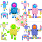 20 Pack Pop Fidget Spinners Party Favors,Sensory Fidget Toys Deformable Chain for Its Stress Relief,Pinata Goodie Bag Stuffers Birthday Valentines Day Gifts for Kids,Treasure Box Classroom Prizes