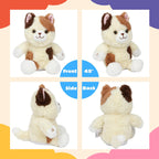 Cuteoy Talking Cat Repeat What You Say Musical Stuffed Animal Shaking Singing Plush Toy Electric Interactive Animated Kitten Plushies Gifts for Kids Girls Boys