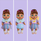 Baby Alive Fairy Fashions Sophia Sparkle Doll with Clothes Accessories, Brown Hair, 11 Inches, Toys for 3 Year Old Girls and Boys & Up (Amazon Exclusive)