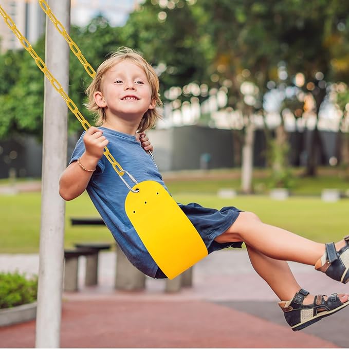 Swings Set - 2-Pack Suitable for Kids and Adults, Comes with Hooks & Chains, Perfect for Backyard