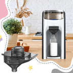 4 Sets Replacement Funnel Compatible with Baby Brezza Replacement Parts Funnel and Cover Baby Formula Dispenser, Grey