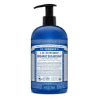 Dr. Bronner's - Organic Sugar Soap (Peppermint, 24 Ounce) - Made with Organic Oils, Sugar & Shikakai Powder, 4-in-1 Uses: Hands, Body, Face & Hair, Cleanses, Moisturizes & Nourishes, Vegan