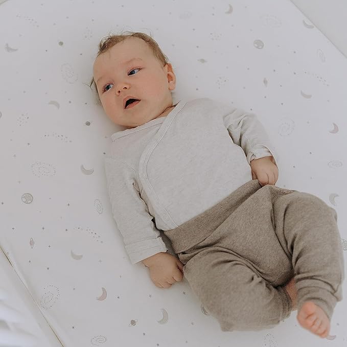 Baby Changing Pad Cover 2-Pack for Boys, Girls (Galaxy, Moon and Stars) - Premium Fitted Sheets Baby Diaper Changing Table Cover - Buttery Soft Cotton Blend