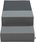 Factory Direct Partners 11618-GYLG SoftScape Toddler Playtime Climber, Indoor Active Play Structure (3-Piece Set) - Gray/Light Gray