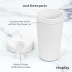 Re-Play Sippy Cups for Toddlers - 10 Oz. Reusable Spill Proof Cups for Kids, Dishwasher/Microwave Safe - Made in USA - Set of 3-3.13" x 6.25" - Fresh