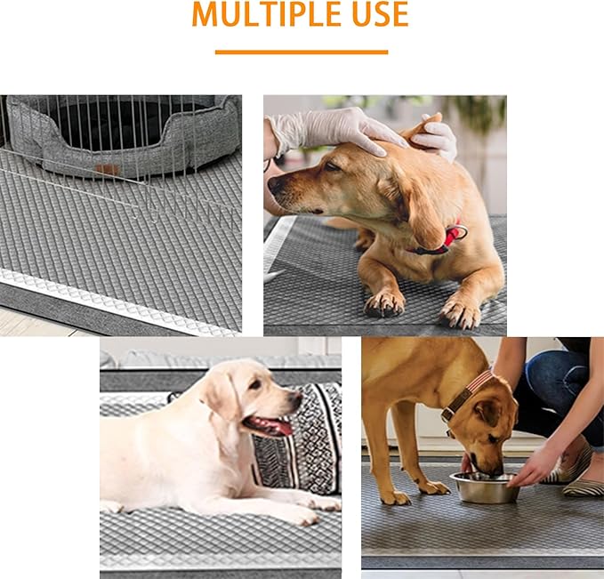 Dog and Puppy Pee Pads 50 Count, 23'' x 23'' Charcoal Odor-Control Puppy Pads with Leak-Proof Quick-Dry Design, Pet Training Pads for Potty Training Strong Absorbency