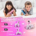 Contixo R3 Robot Dog Toy for Kids - Interactive Remote Control Smart Dancing Robotic Pet for Boys & Girls Ages 3-12 - Pink