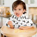 2 Pack Muslin Burp Cloths Bernedoodle Dogs White Cotton Baby Burp Cloths Ultra Soft Burping Cloth Absorbent Spit Up Rags for Newborn Boys Girls 22x11 Inch