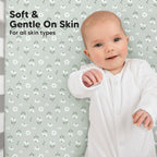 KeaBabies 2-Pack Baby Crib Sheets for Boys, Girls - 52x28 Viscose Derived from Bamboo Toddler Bed Sheets Neutral, Fitted Crib Mattress Cover for Standard Baby Bedding, Soft & Cozy (Daisies)